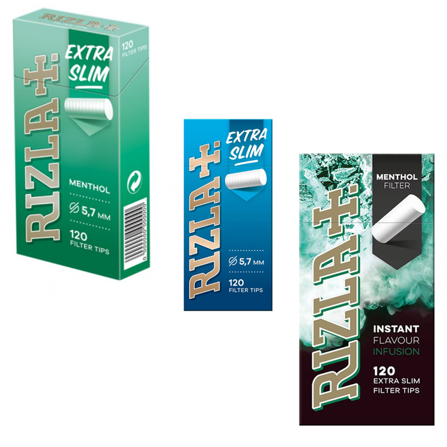 Rizla Extra Slim Filter Tips 120&#039;S