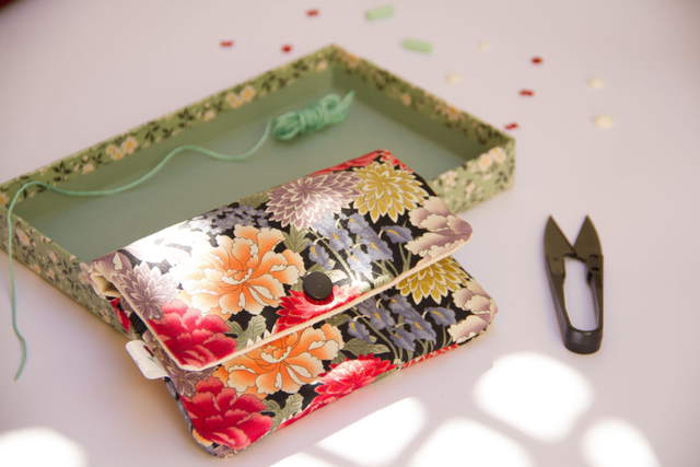 Monedero grande Japanese Flowers