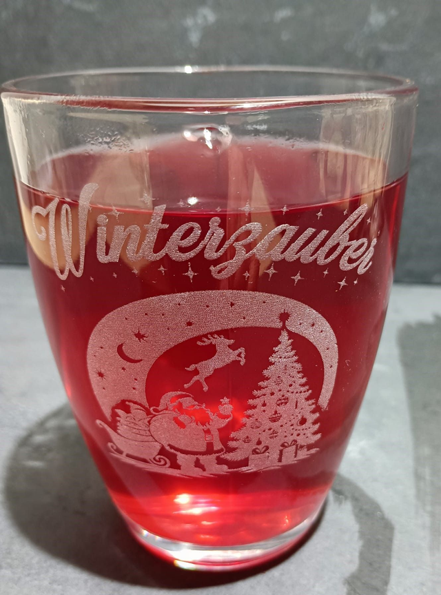 Glastasse GROSS incl. Lasergravur