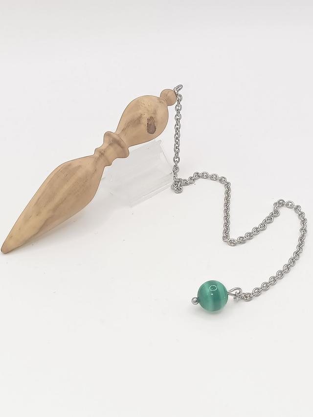 Pendule Buis, Malachite, acier Inoxydable