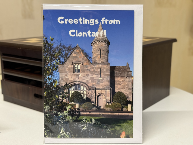 Greeting card with Clontarf Castle Lodge