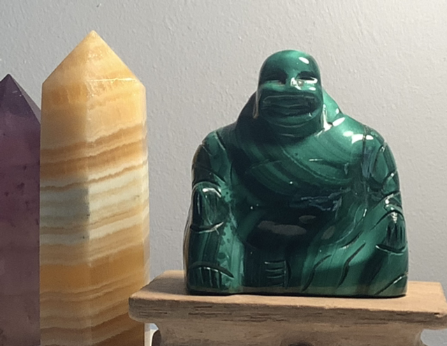 Bouddha en Malachite 