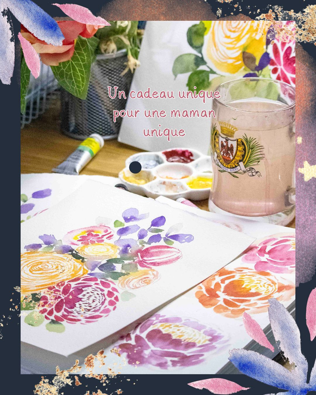 Bon cadeau Atelier Aquarelle - Edition Fête des Mères