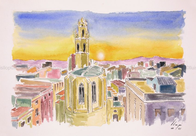 vista aeria de la Prioral de Reus 23x32