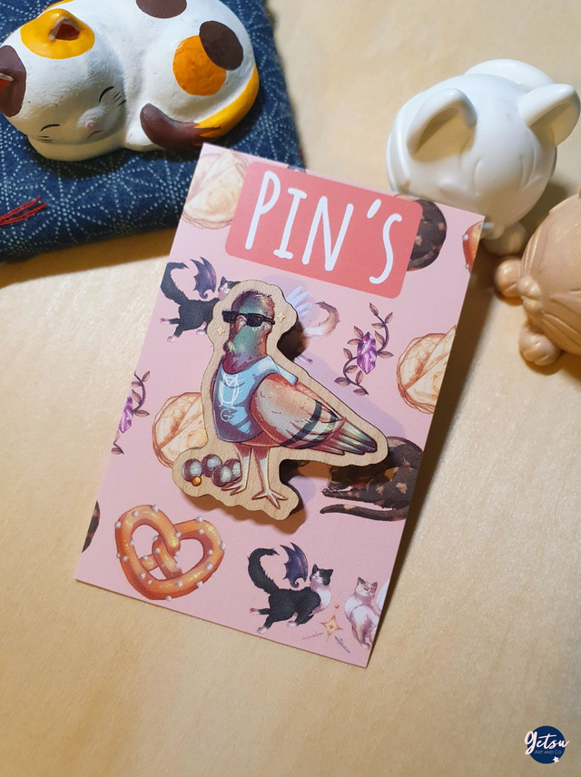 Pin's pigeon marseillais