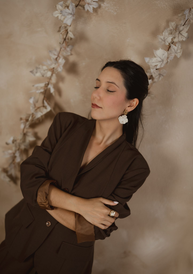 Polymer Clay Earrings ~ Flower