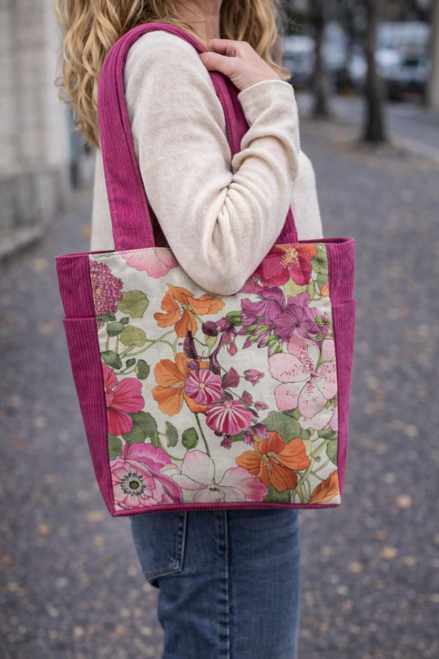 Sac cabas "rose éclat"