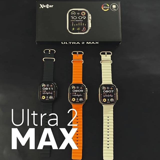 Ultra 2 Max - Tela Amoled, Função 2 Gestos E Cpu Dual Core + Pulseira de Silicone de Brinde 