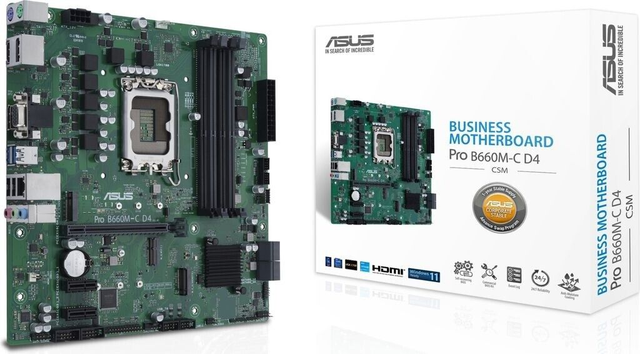 02.2.0055 – Scheda Madre ASUS Pro B660M‑C D4‑CSM – Micro‑ATX business per Intel 12ª/13ª/14ª Gen