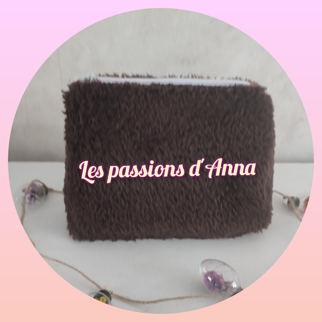 Pochette tissu ourson