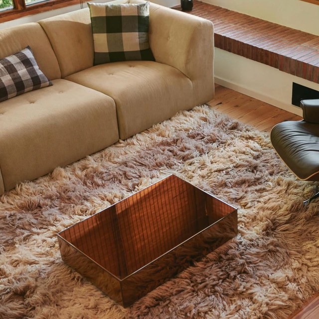 MIRROR BLOCK COFFEE SMOKEY BROWN 80*55