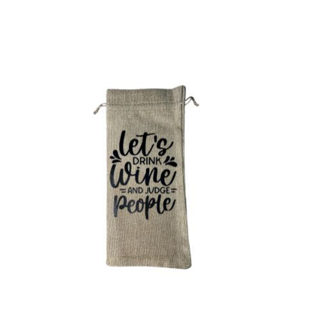 Eco-Friendly Jute Wine Gift Bag – Burlap Bottle Carrier