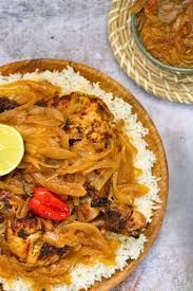 Vendredi 6 février - POULET YASSA (oignons &amp; citrons) &amp; RIZ