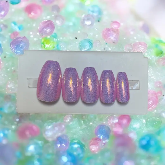 🧜🏻‍♀️ Modèle Sirène - Faux Ongles Réutilisables 🧜🏻‍♀️