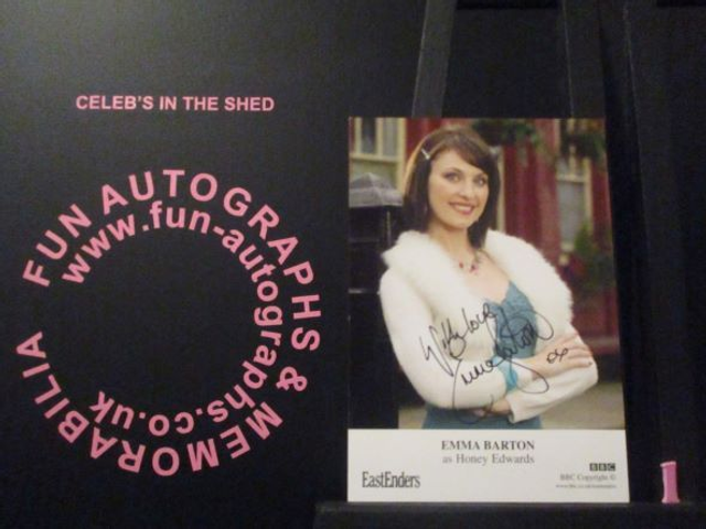 Emma Barton (Honey Edwards) Authentic Autographed EastEnders 6x4 Cast Card (1)
