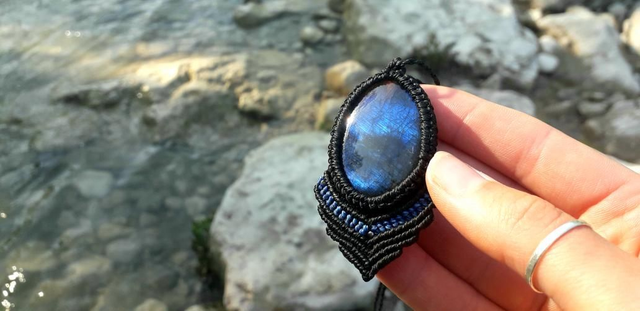 Collier mixte • labradorite 