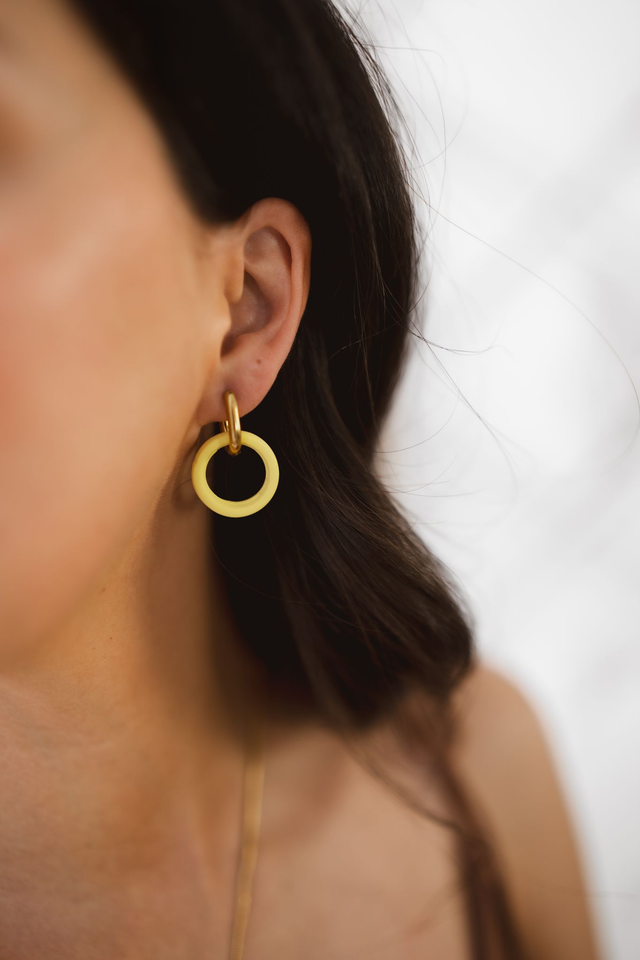 Polymer Clay Earrings ~ Camelia