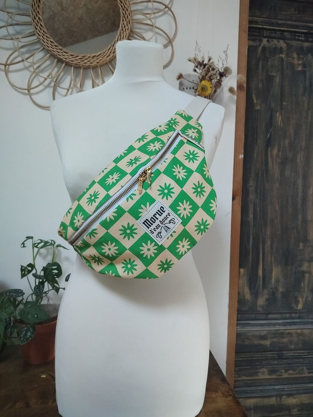 Sac banane flashy damier 