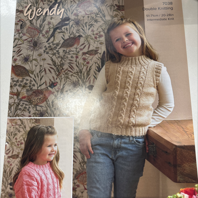 7038 Childs Tank Top or jumper DK Pattern