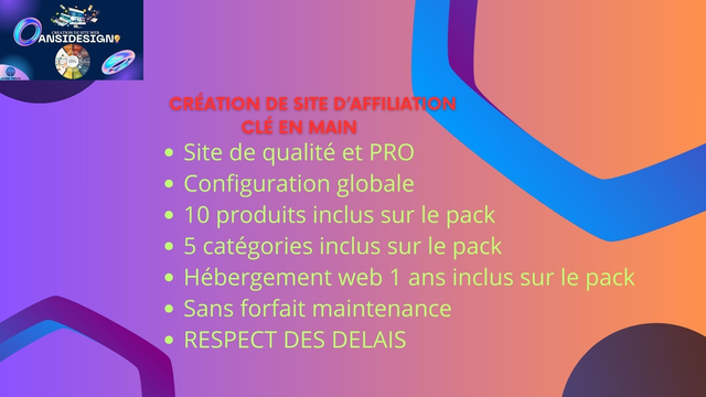 Création de site d’affiliation clé en main