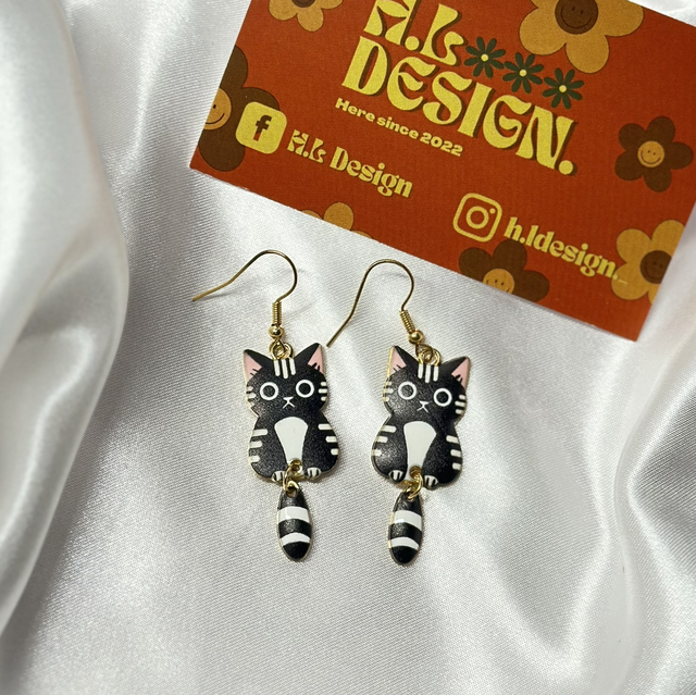 Black Cat Earrings