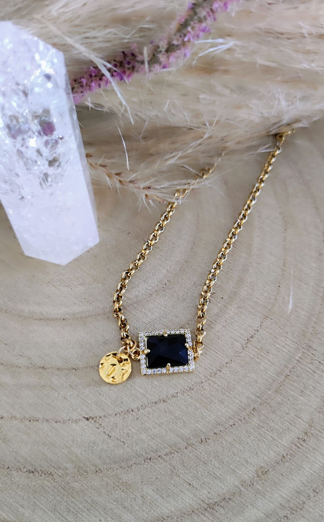 Bracelet "Éclat" Obsidienne N°10