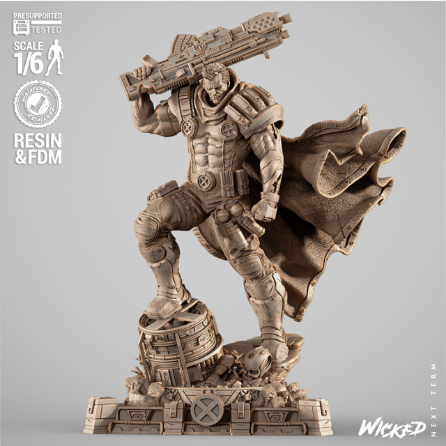 STATUE CABLE série Xmen comics