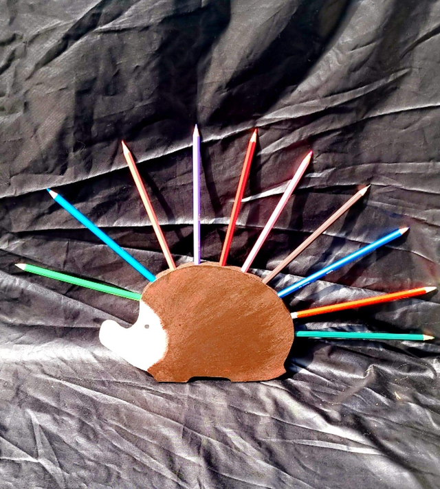 Porte crayons hérisson