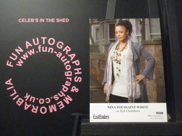 Nina Tousaint-White (Syd Chambers) Original EastEnders Cast Card (SEE PIC)