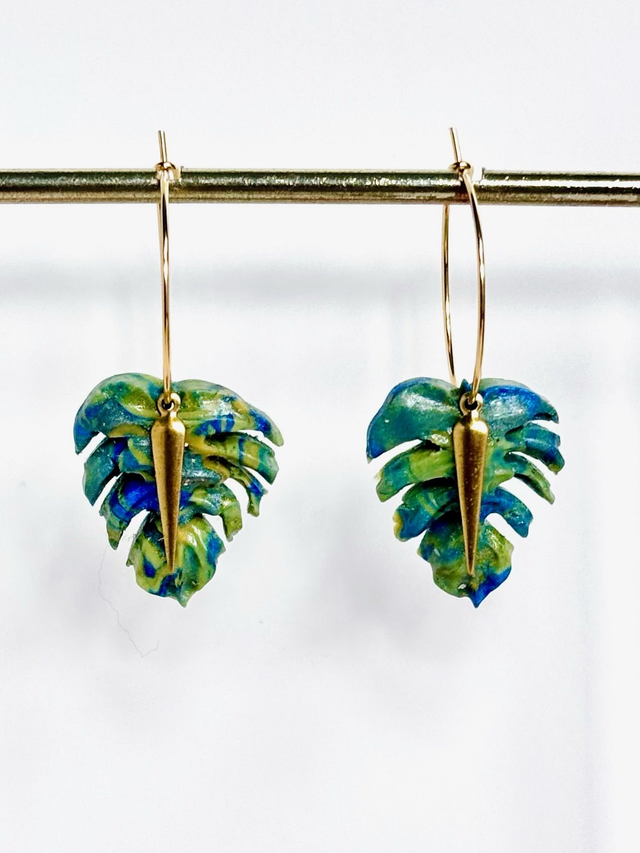 Créoles « Mystic Monstera » 