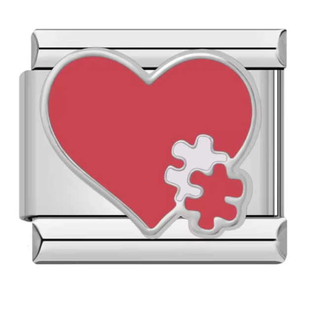 Charm Corazón Rompecabezas