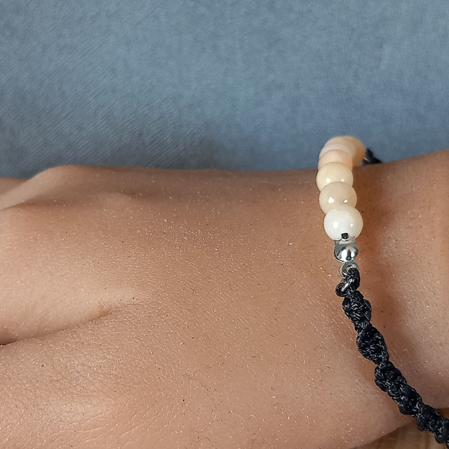 Bracelet ajustable en Calcite
