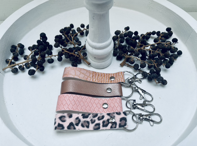 Sleutelhanger imitatieleer 