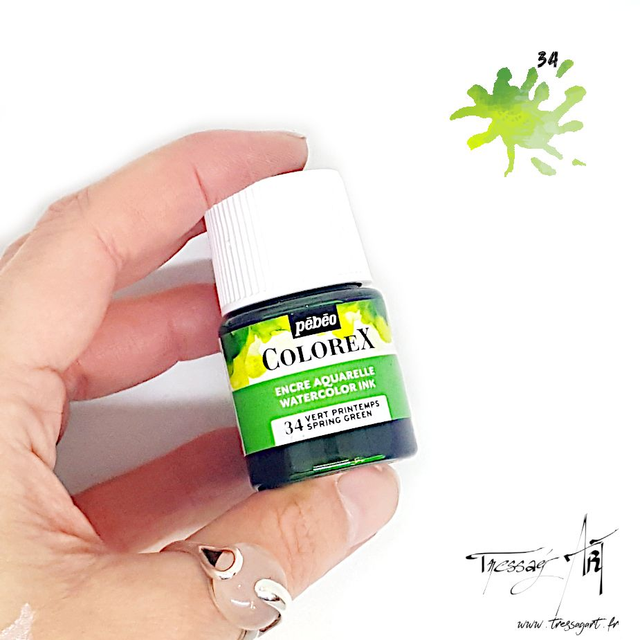 PEBEO - ENCRE AQUARELLE COLOREX 20mL VERT PRINTEMPS - PB034034
