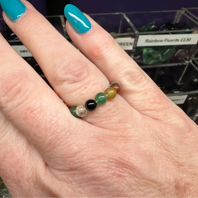 Gemstone Bead Rings 