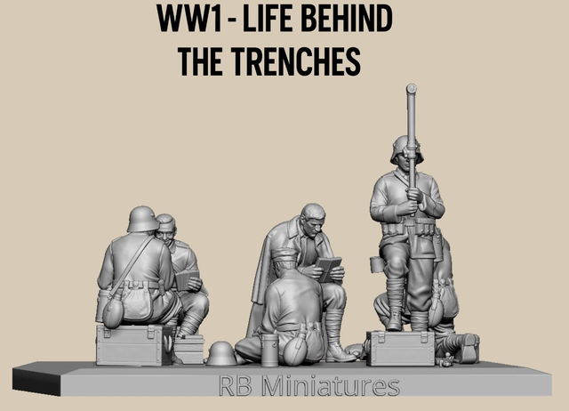 RB Miniatures - WW1 German Life behind de trenches - 1/72