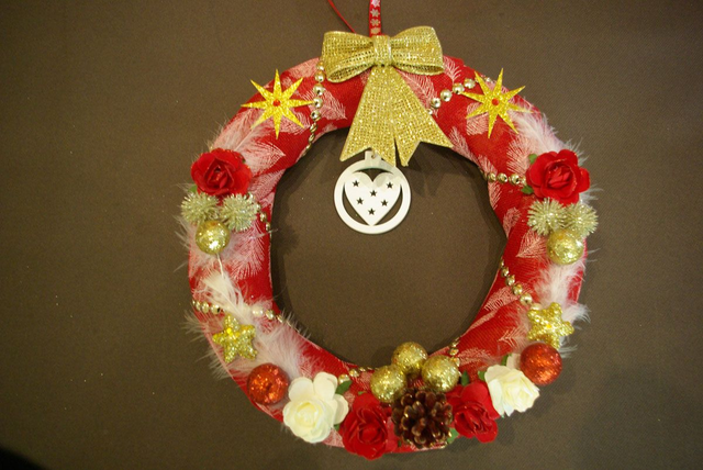 803-Couronne de Noël diamètre 30 cm