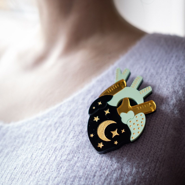 Broche Coeur Anacosmique