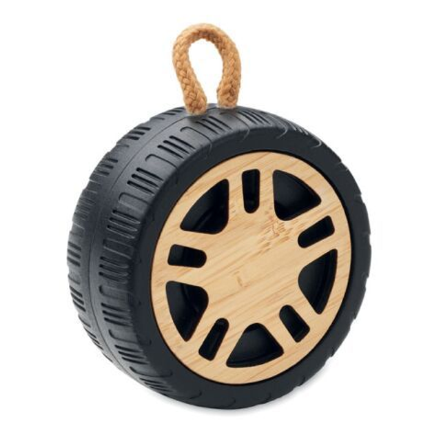 Wireless speaker tire shaped