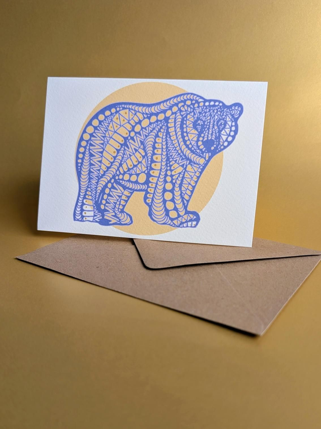 Polar Bear Greeting Card - Winter Series
