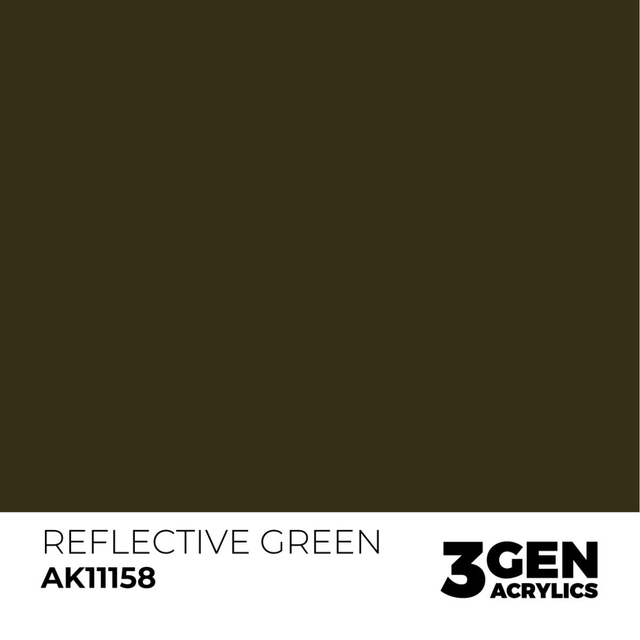 3rd Gen. Acrylics 158 Reflective Green