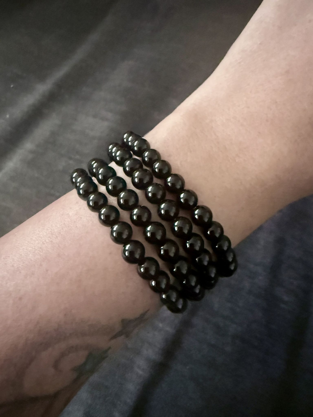 Black Agate Crystal Bracelet
