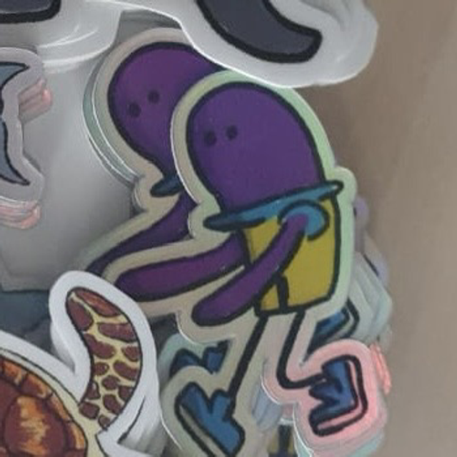 Alien Holo Sticker