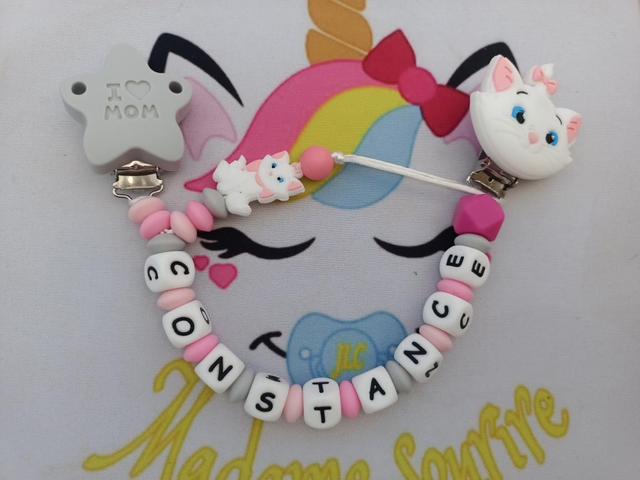 Attache doudou et tétine Mar