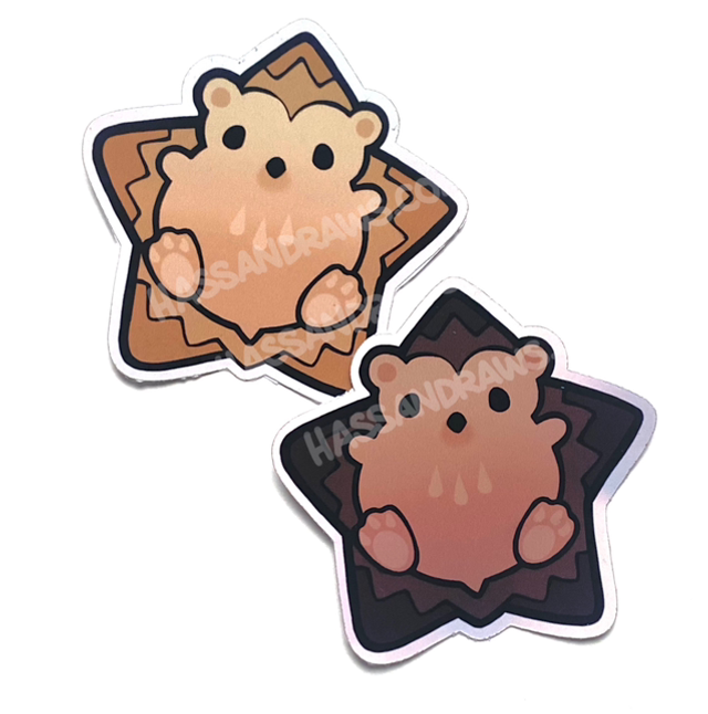 Hedgehog Star Stickers