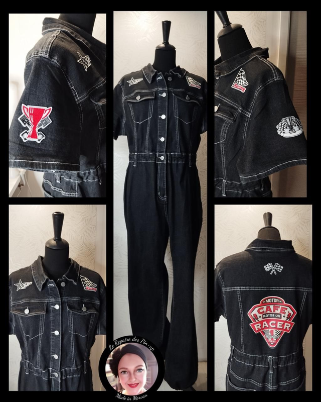 Combi-pantalon Pin-up Café Racer T44/48