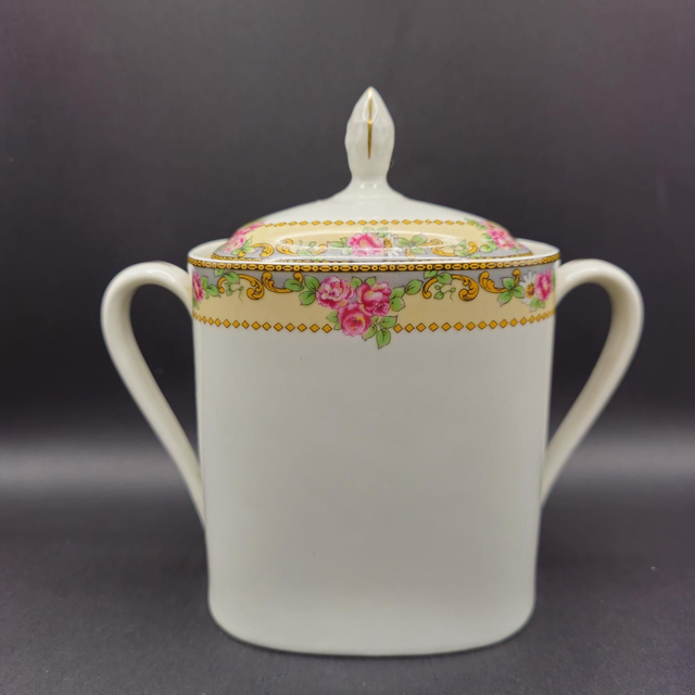 Magnifique sucrier Art Déco en porcelaine de Limoges 