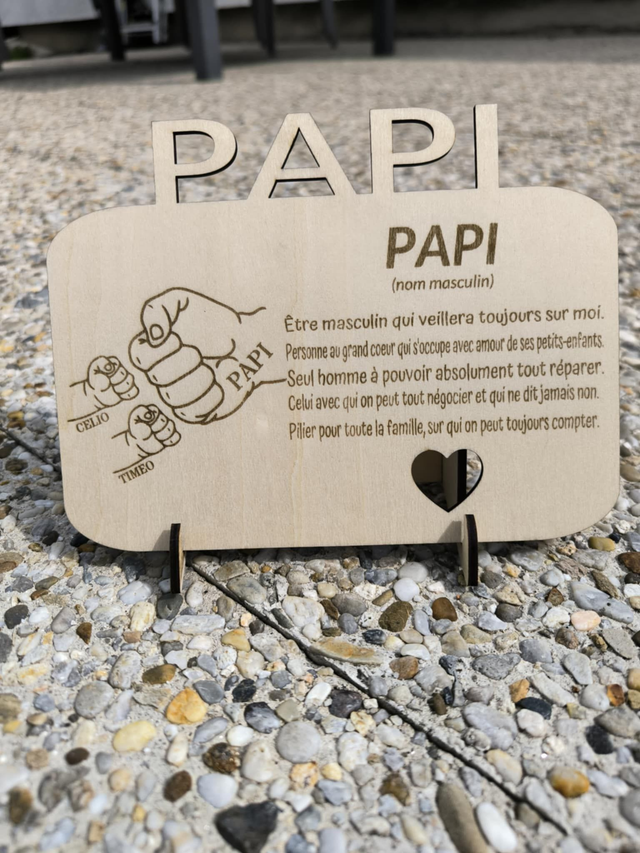 Pancarte " Papa , Papi ou Autre "