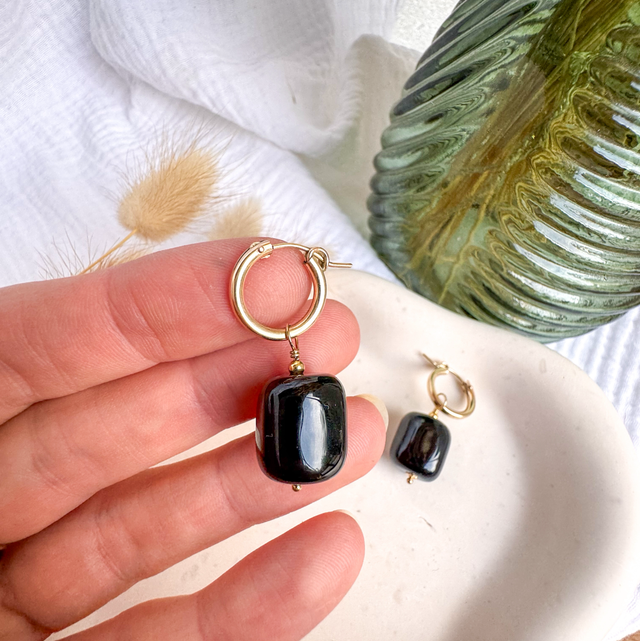 Boucle d’oreille Agate