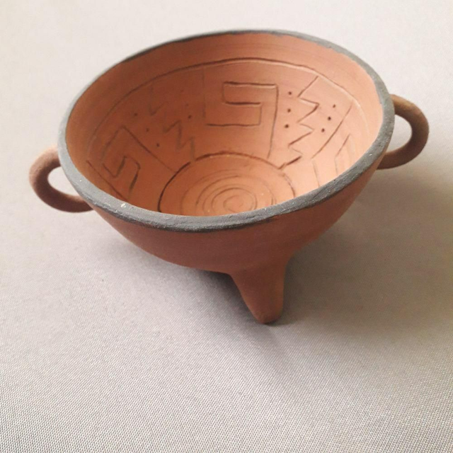 Ceramic Burner with Mayan Motives 